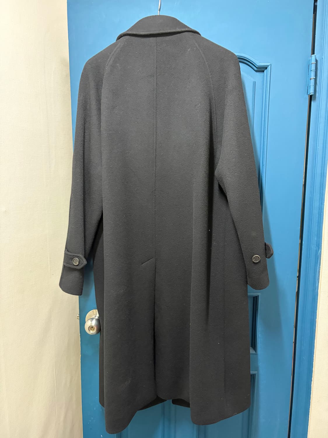 MNGU 블랙 발마칸 울 코트 M 상품이미지2