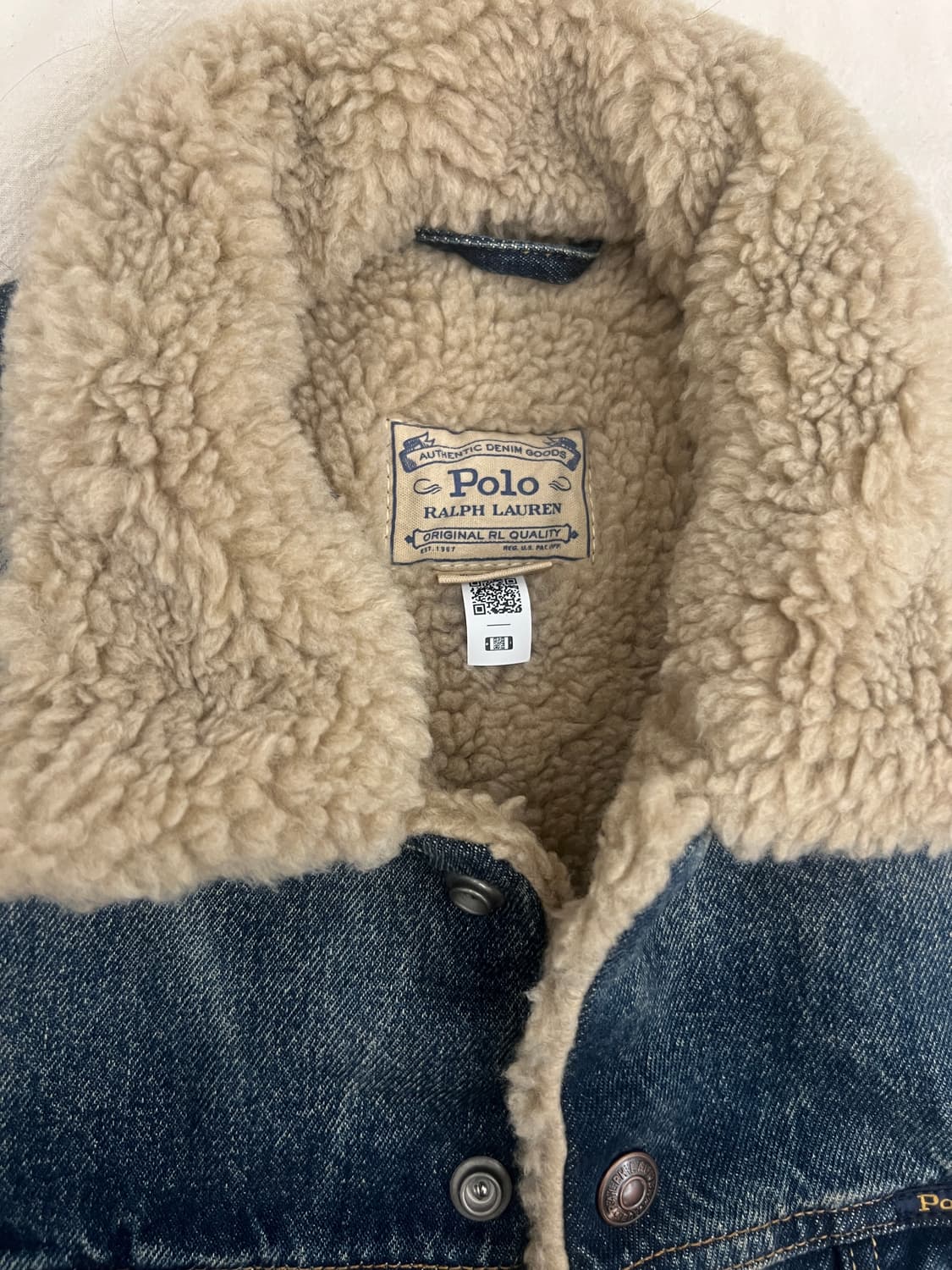 폴로 랄프로렌 성조기 쉐르파 데님 트러커 상품이미지2