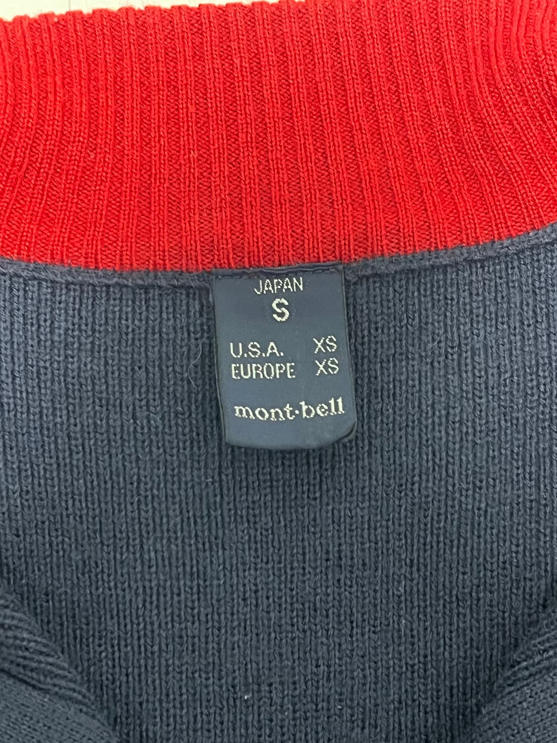 [S / 90] [몽벨 재팬 라인] 몽벨 위크론 울 하프집업 니트 스웨터 상품이미지3