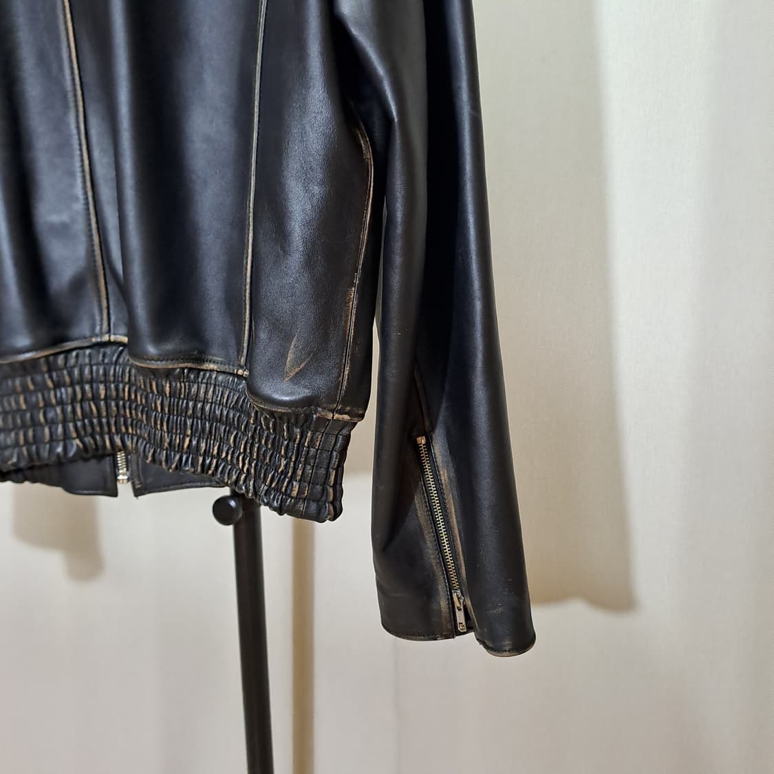 (택포) 라벨아카이브 카우하이드 바이커 자켓 2 B41 상품이미지7