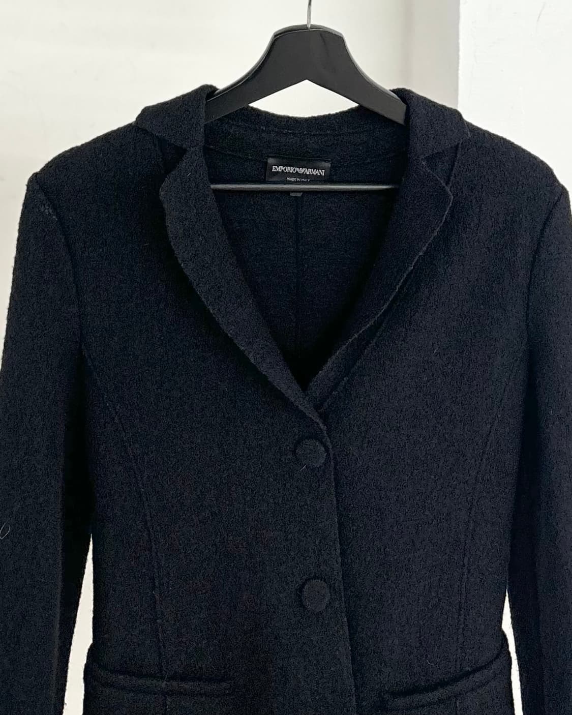 엠포리오 아르마니 블랙 부클레 자켓 상품이미지3