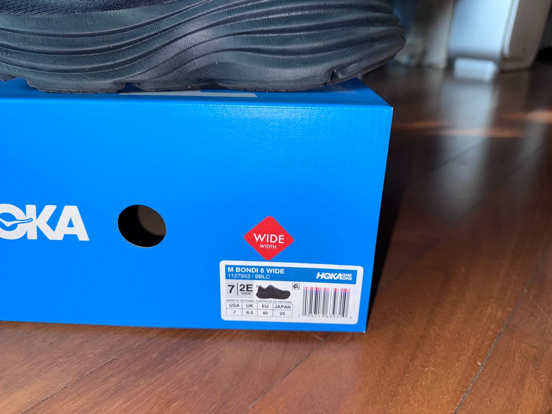 호카 (남성) 본디 8 와이드 블랙 상품이미지6