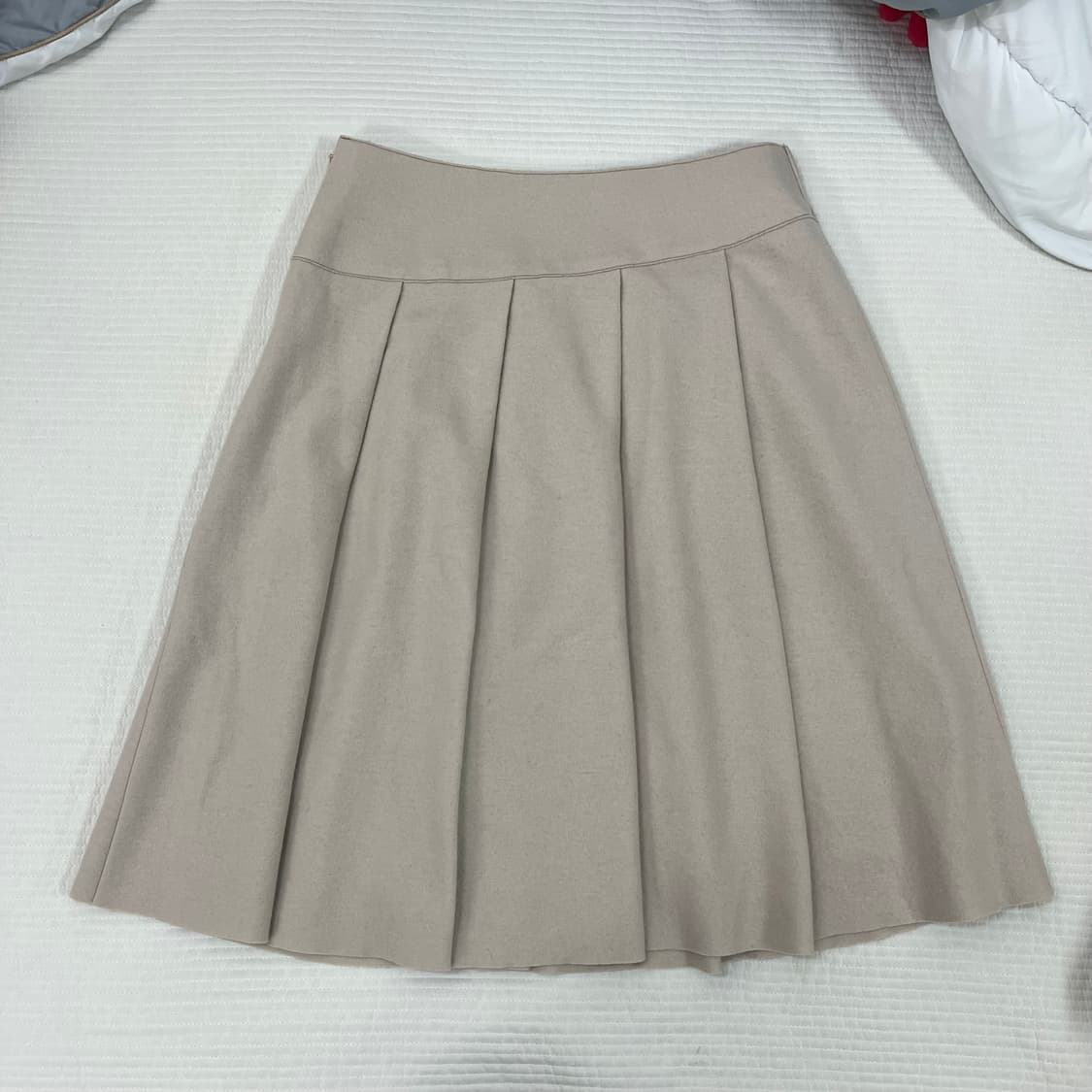 모리걸 베이지 플리츠 스커트 상품이미지2