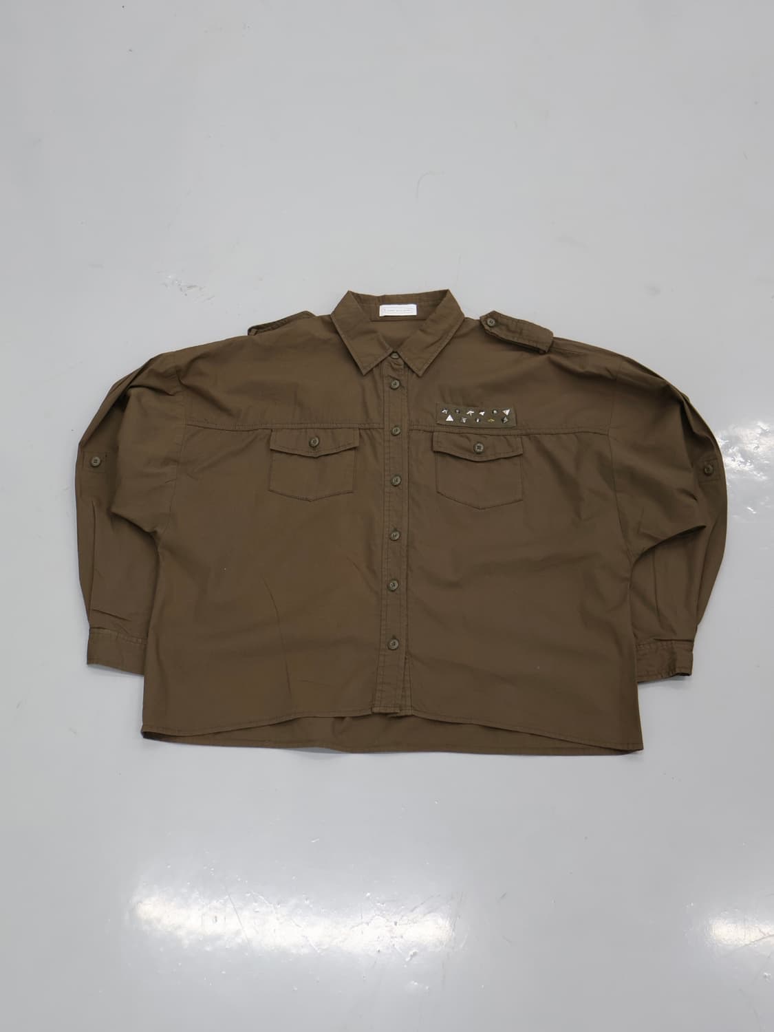 E-hyphen Military Oversized Shirt 상품이미지1