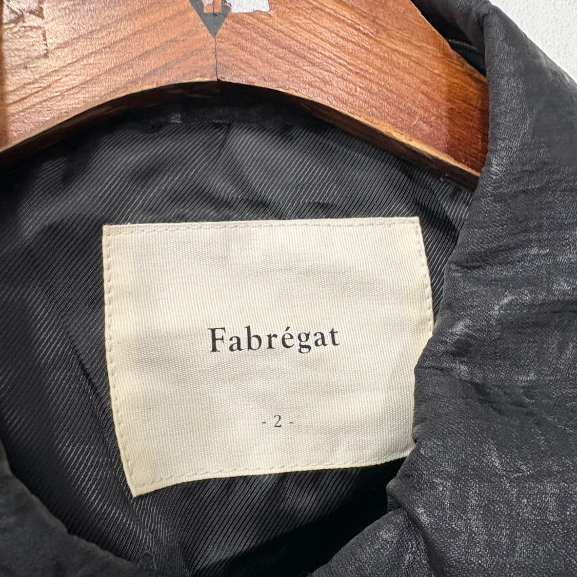 Fabregat 파브레가 히든 크롭 레더 블루종 자켓 상품이미지3