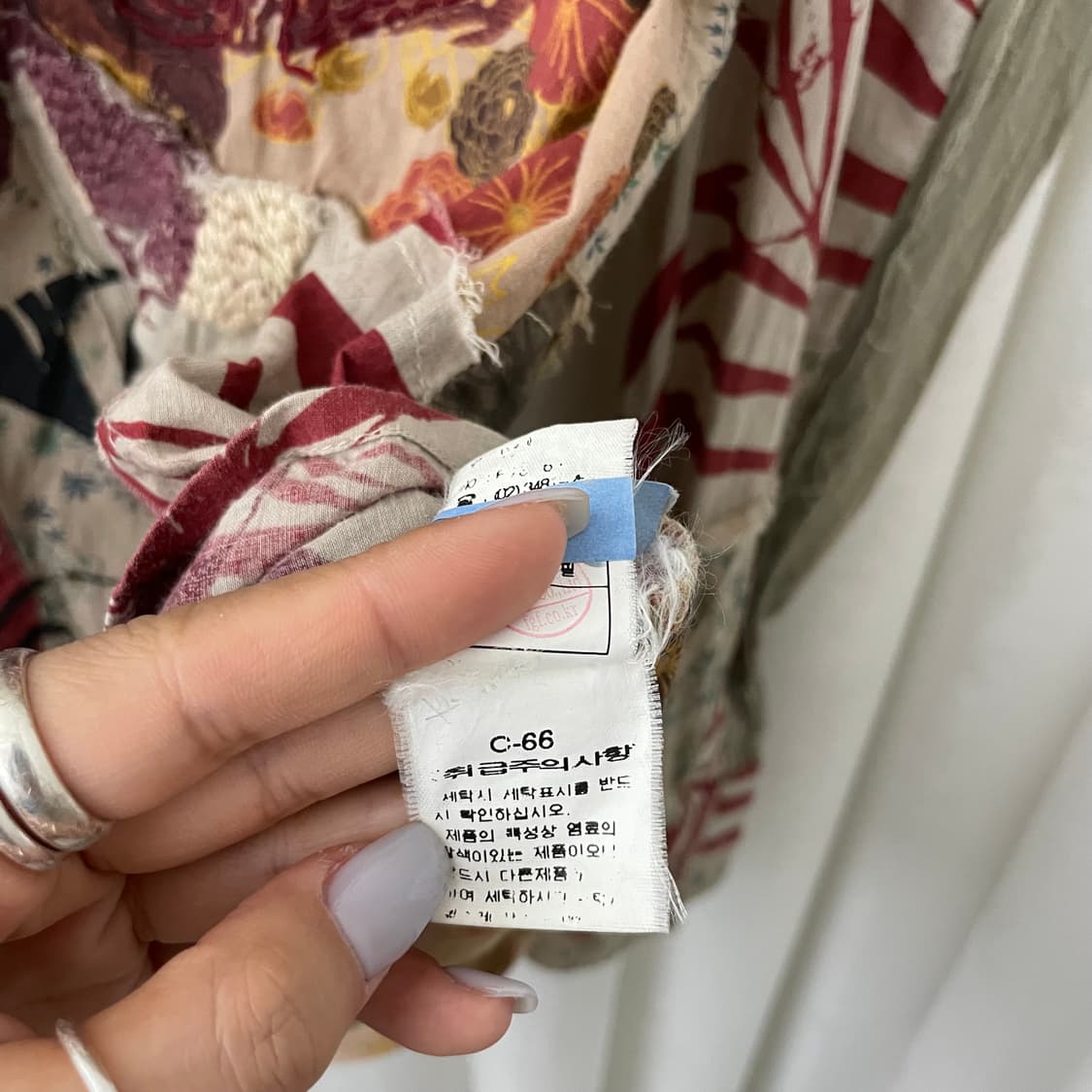 패치워크 자수 셔츠 상품이미지7