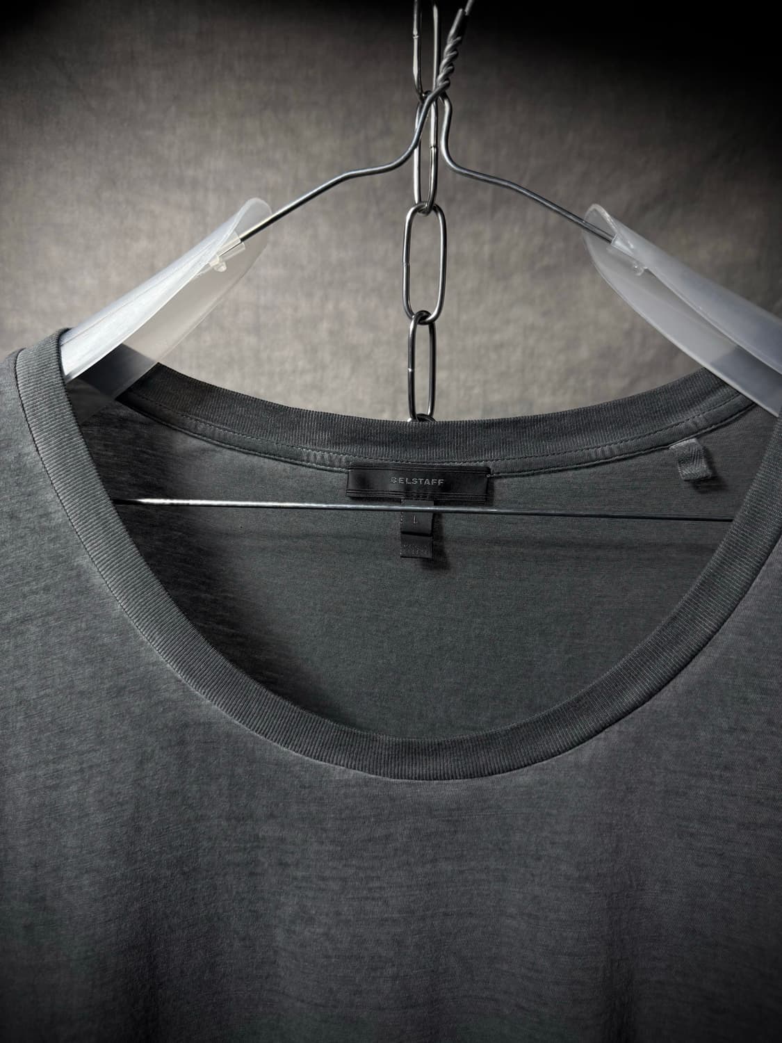Belstaff Cotton U Neck Washed T-Shirt 상품이미지4