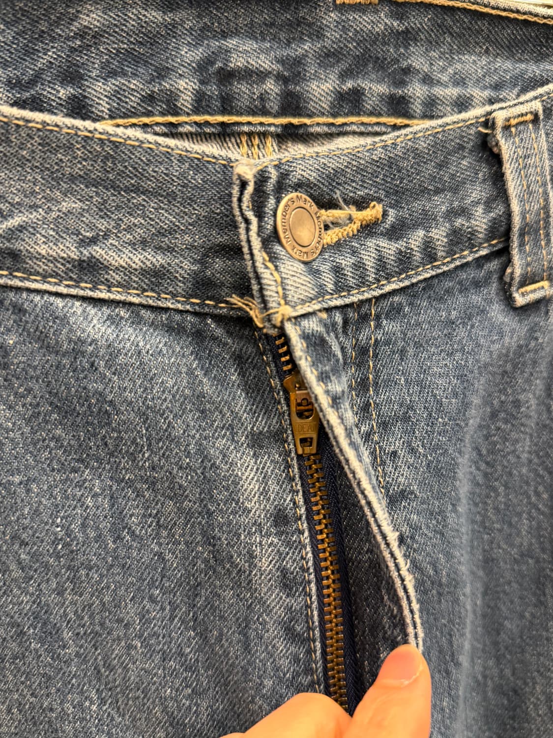 00s M Superior 빈티지 카펜터 데님 워크 팬츠 (33inch) 상품이미지4