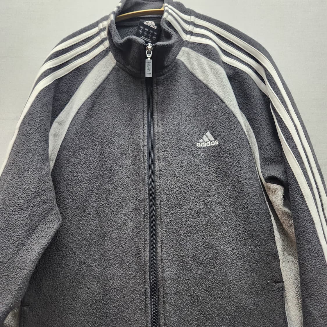 아디다스 로고 삼선 플리스 자켓 M(L) 상품이미지2