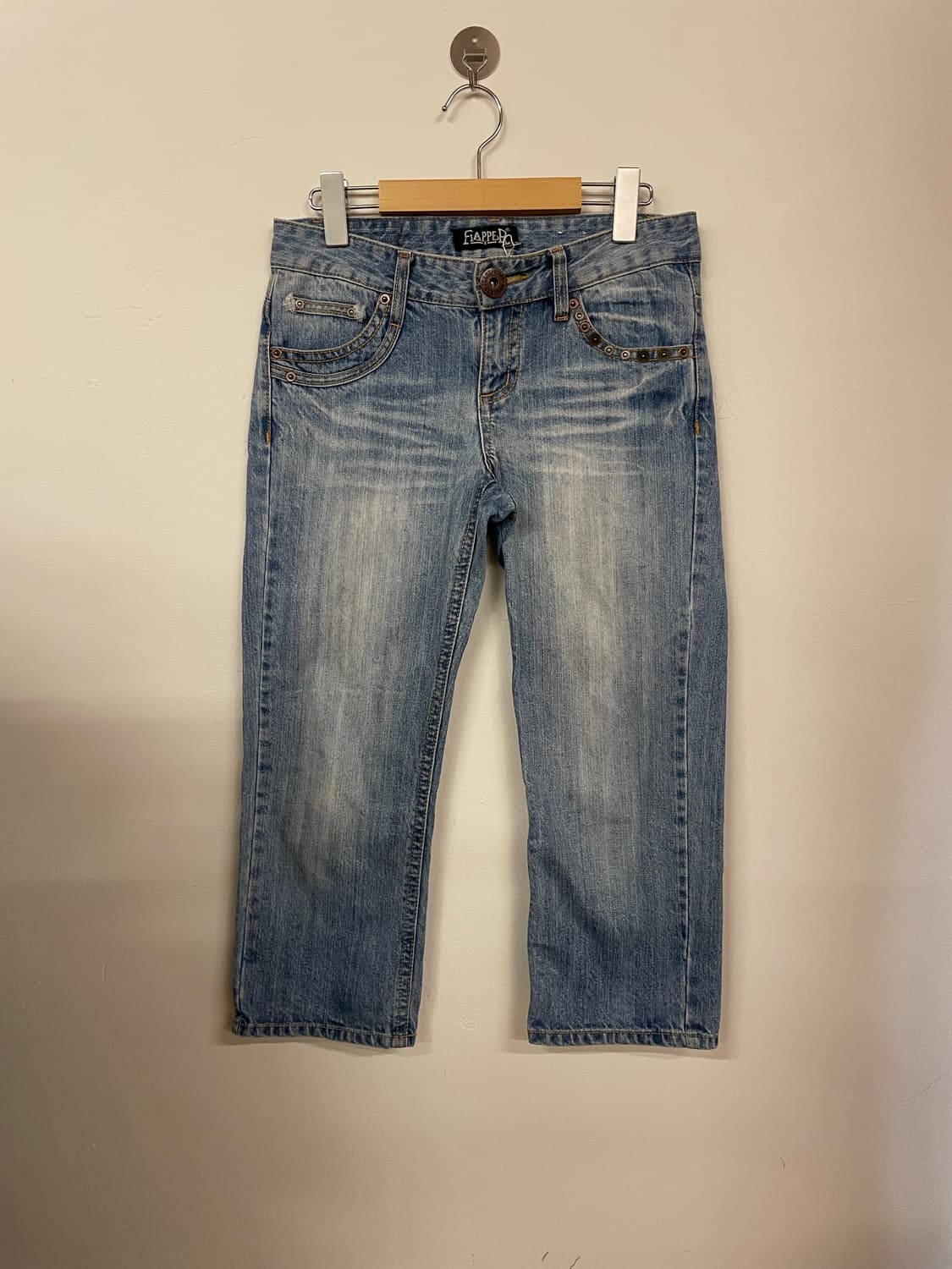 Snap button capri pants 상품이미지1
