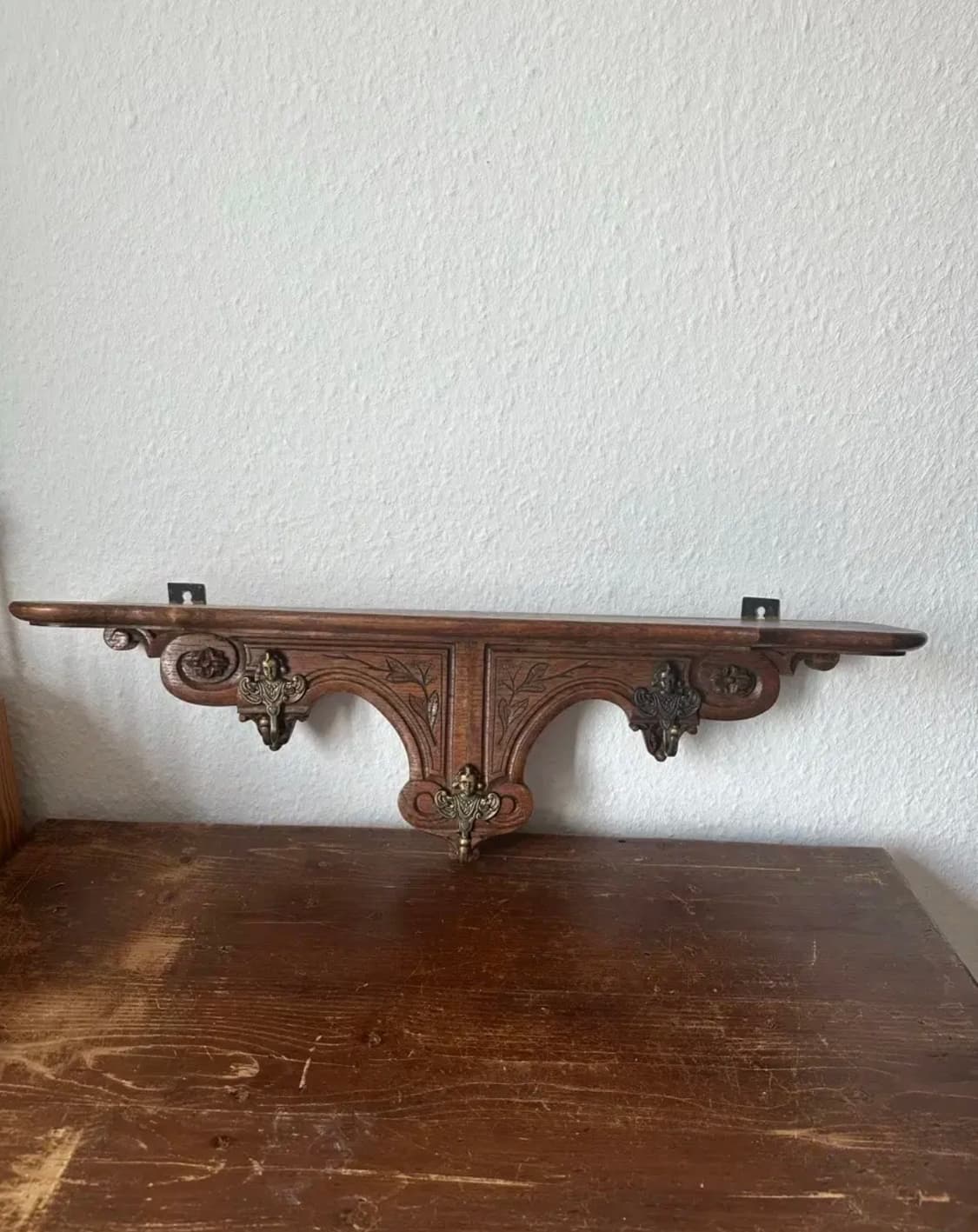 벨기에)빈티지 우드 소녀벽선반 상품이미지1