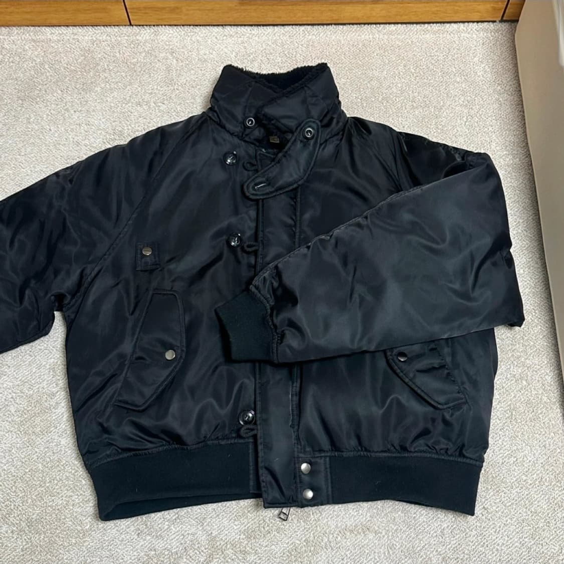 파르티멘토 밀리터리 숏 파카 블랙 상품이미지1