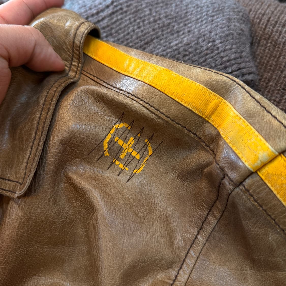 ABAHOUSE 양가죽 라이더 자켓  상품이미지3