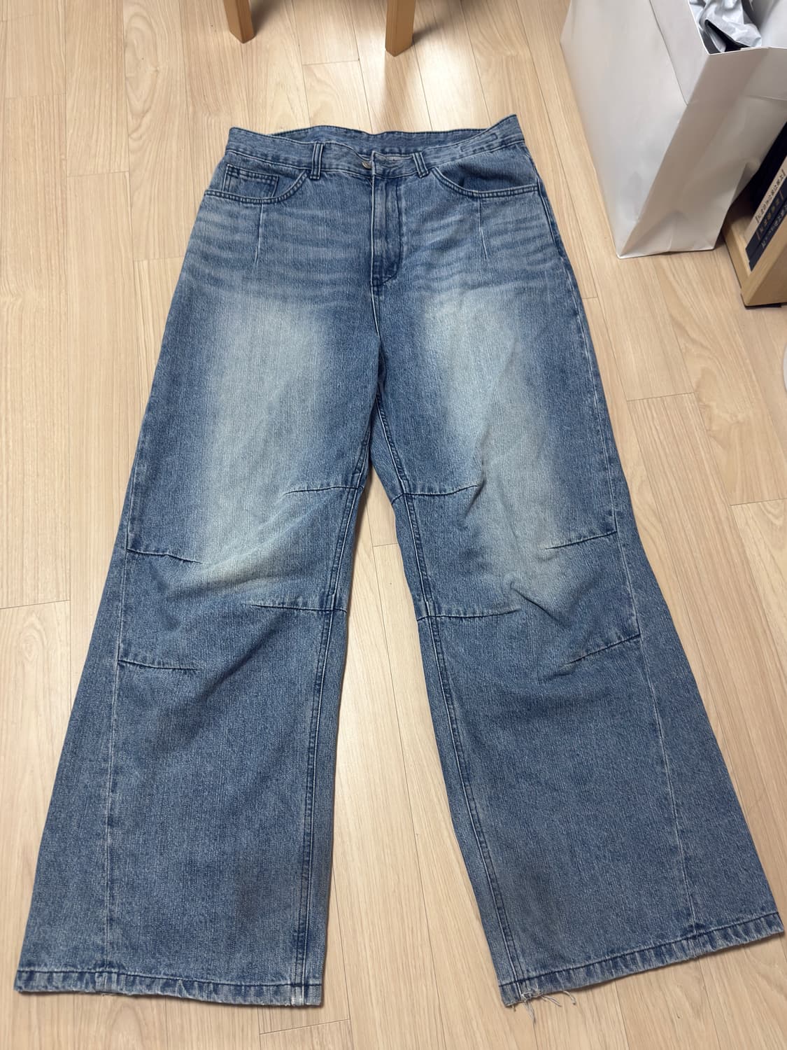 999휴머니티 av pleats denim pants nev blue 상품이미지5