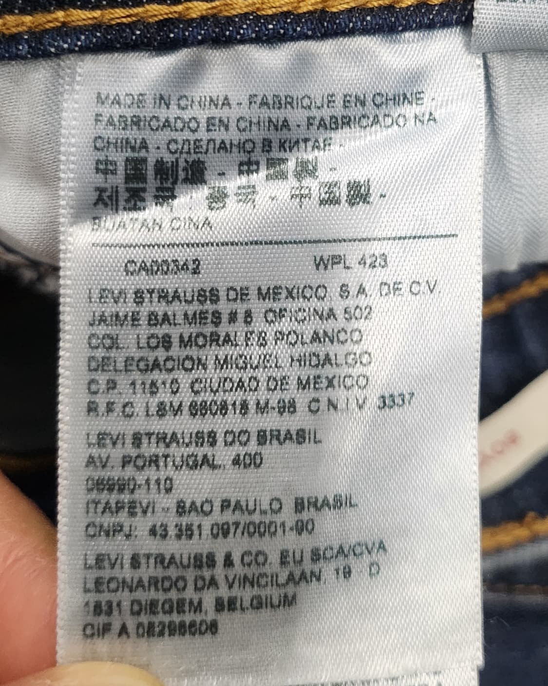 리바이스 데미지 데님팬츠 28 상품이미지6