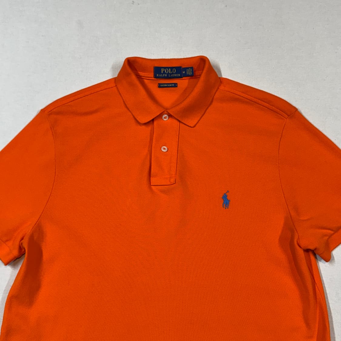 M) 폴로 랄프로렌 클래식 반팔 카라티 PK 주황 오렌지 상품이미지3