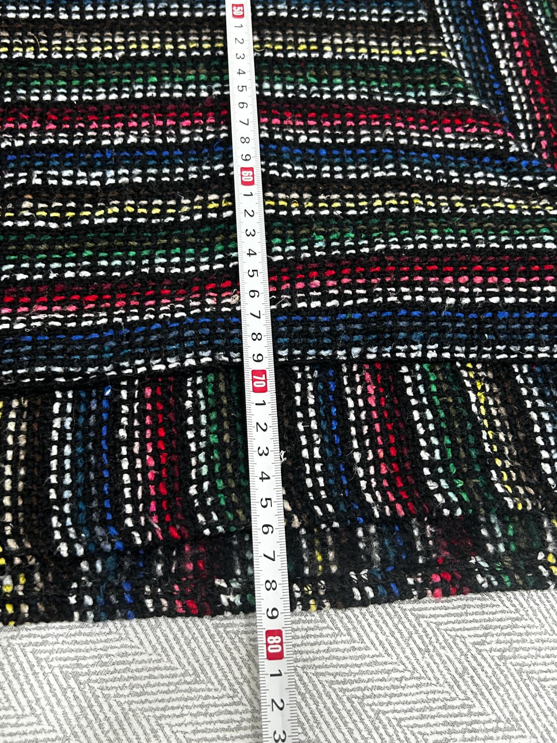 Franks Textiles 멕시코 빈티지 바하 니트 후드티 XXL 판쵸 상품이미지10