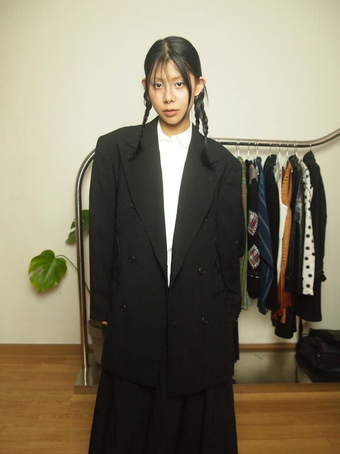 YSHIYUKI KONISHI 레이스 자수 자켓 상품이미지1