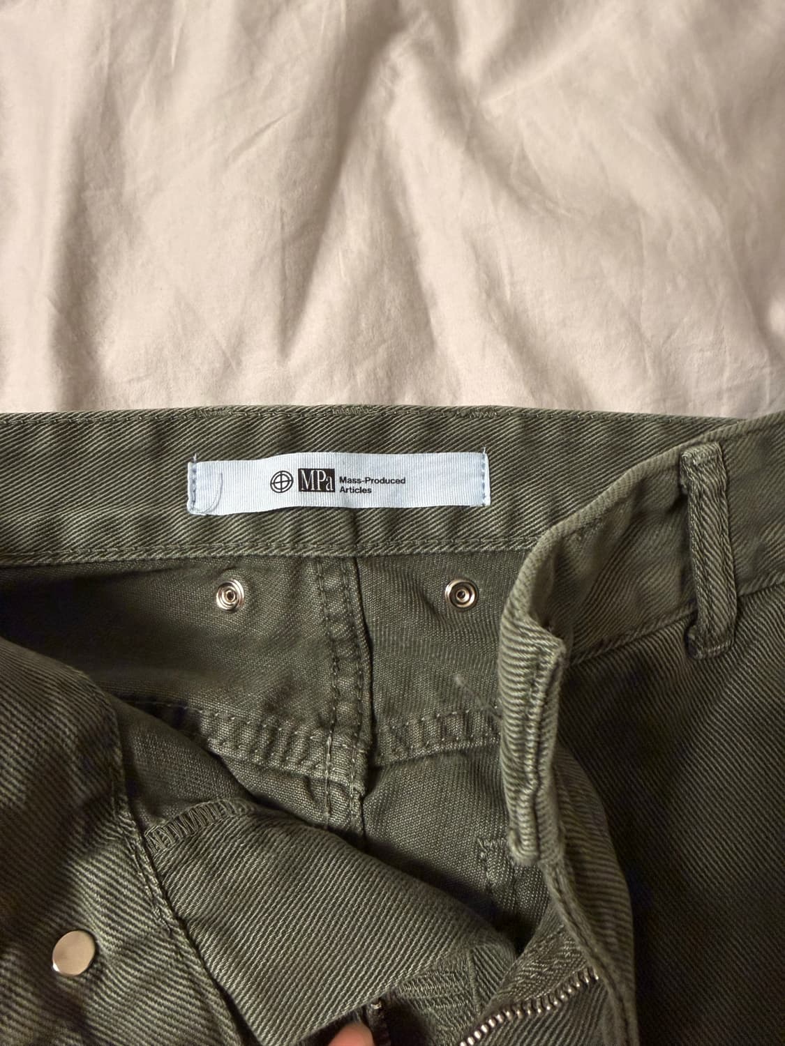 플라스틱 프로덕트 데님 카펜더 팬츠 (KHAKI) 상품이미지3