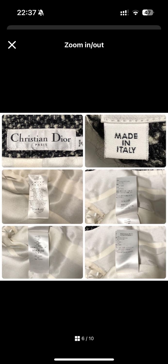 [정품] 크리스찬 디올 라프 시몬스 런웨이 트위드 셋업 (새상품급) 상품이미지3