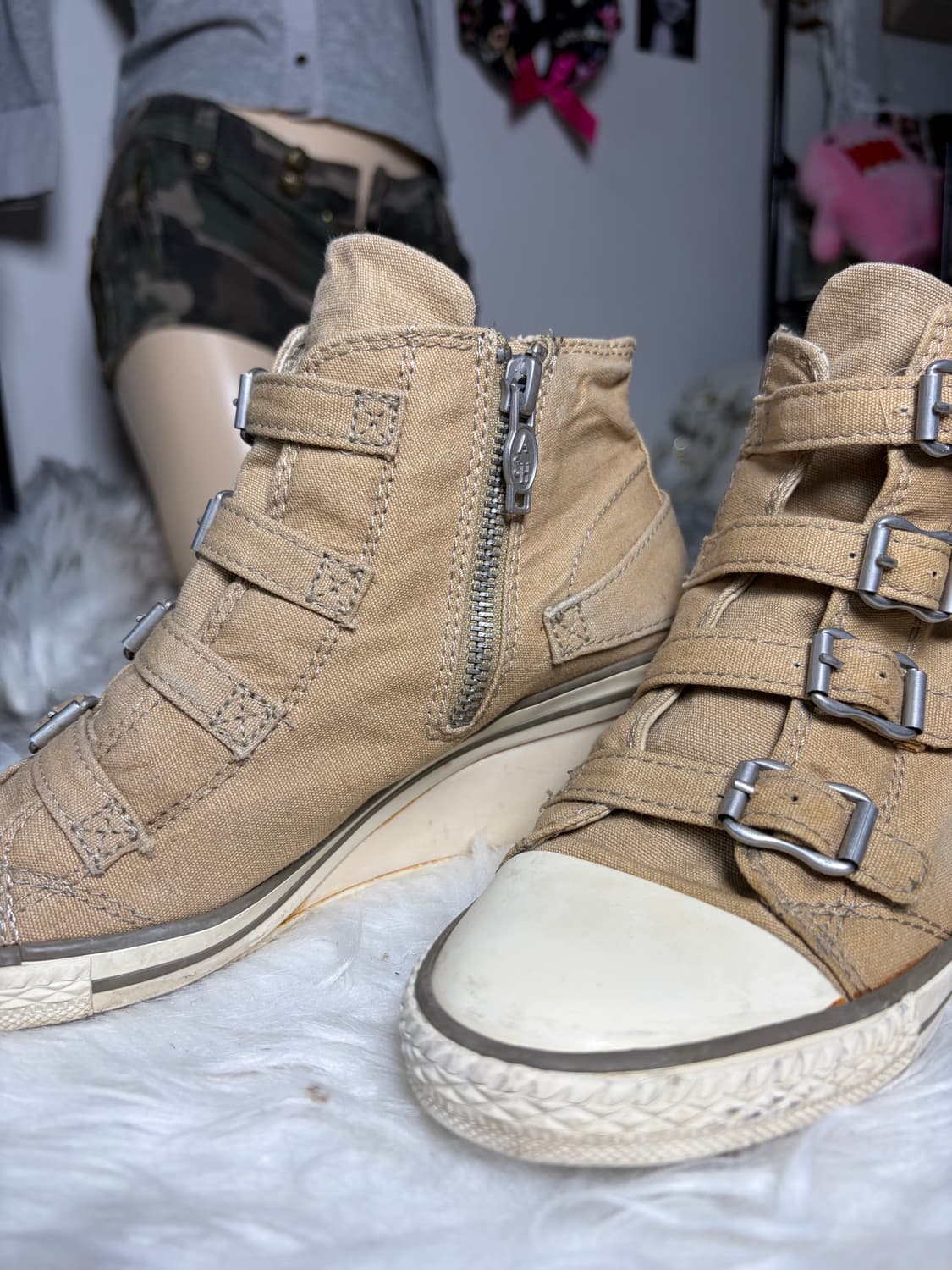 Ash 아쉬 웨지힐 스니커즈 베이지 상품이미지3