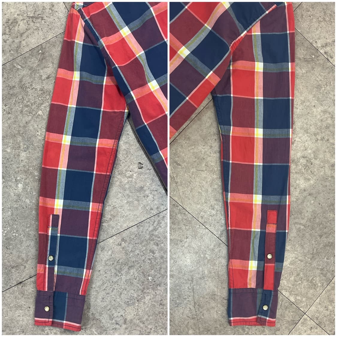 홀리스터 체크 셔츠 레드 S #csz3388 상품이미지10