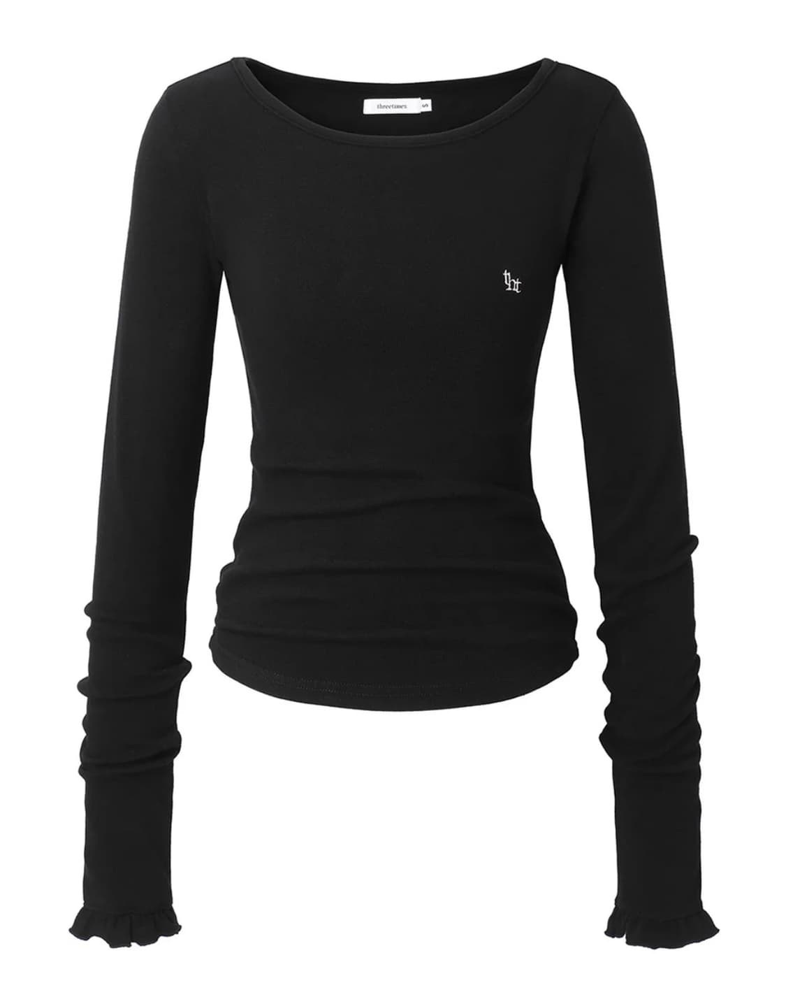 구해요) 쓰리타임즈 히든 로고티 블랙 hidden logo tee 상품이미지1