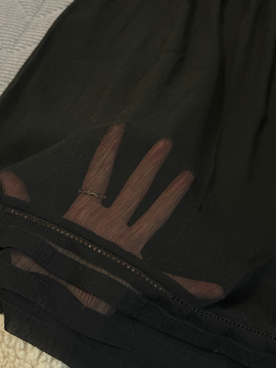 Black seethrough sleeveless 상품이미지8