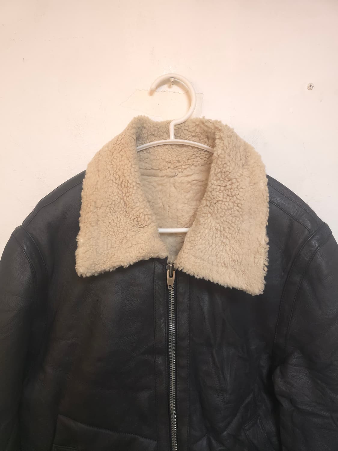 블랙 램스킨 무스탕 자켓 L (새상품급) 상품이미지3