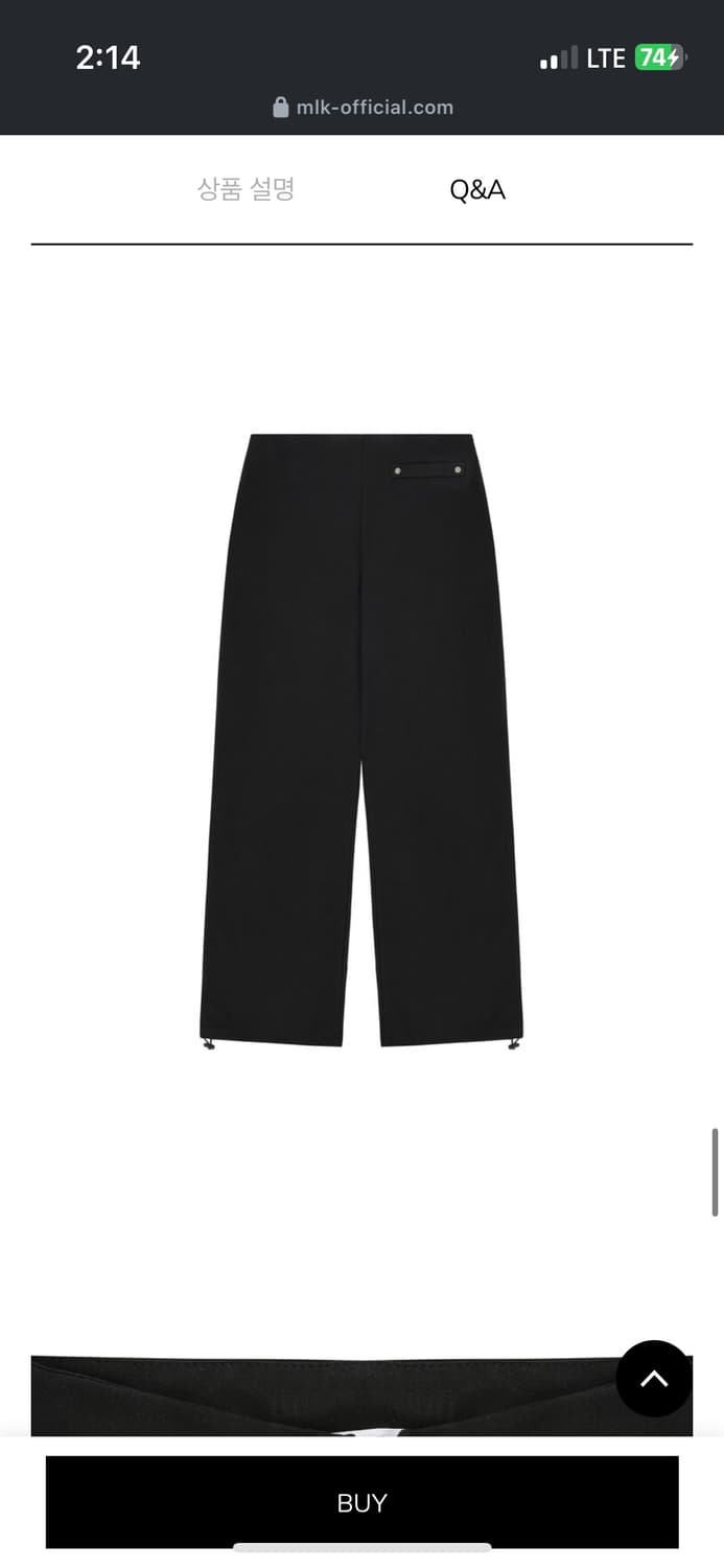 MLK - STUD PANTS BLACK 상품이미지3