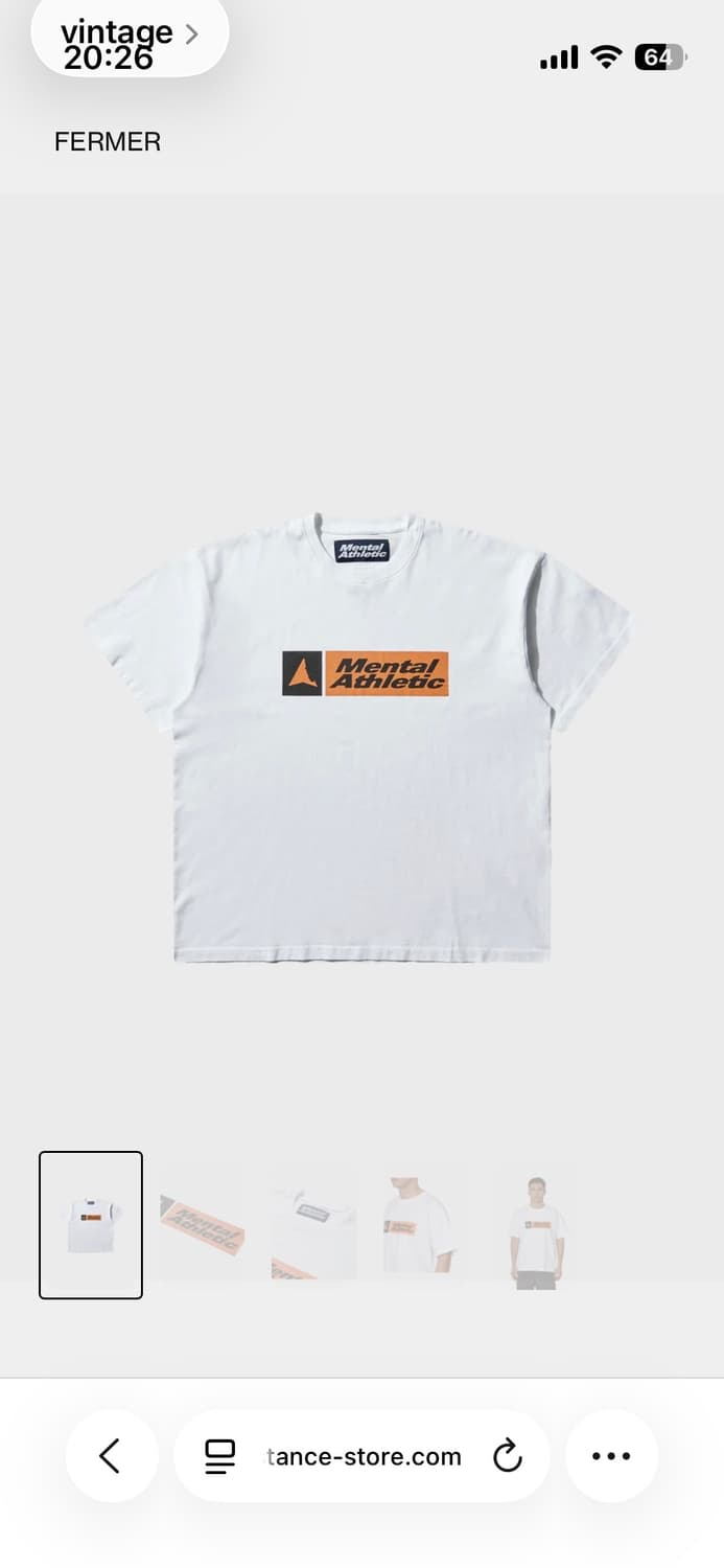 로아 x 멘탈 에슬레틱 반팔 티셔츠 L / mental athletic  상품이미지2