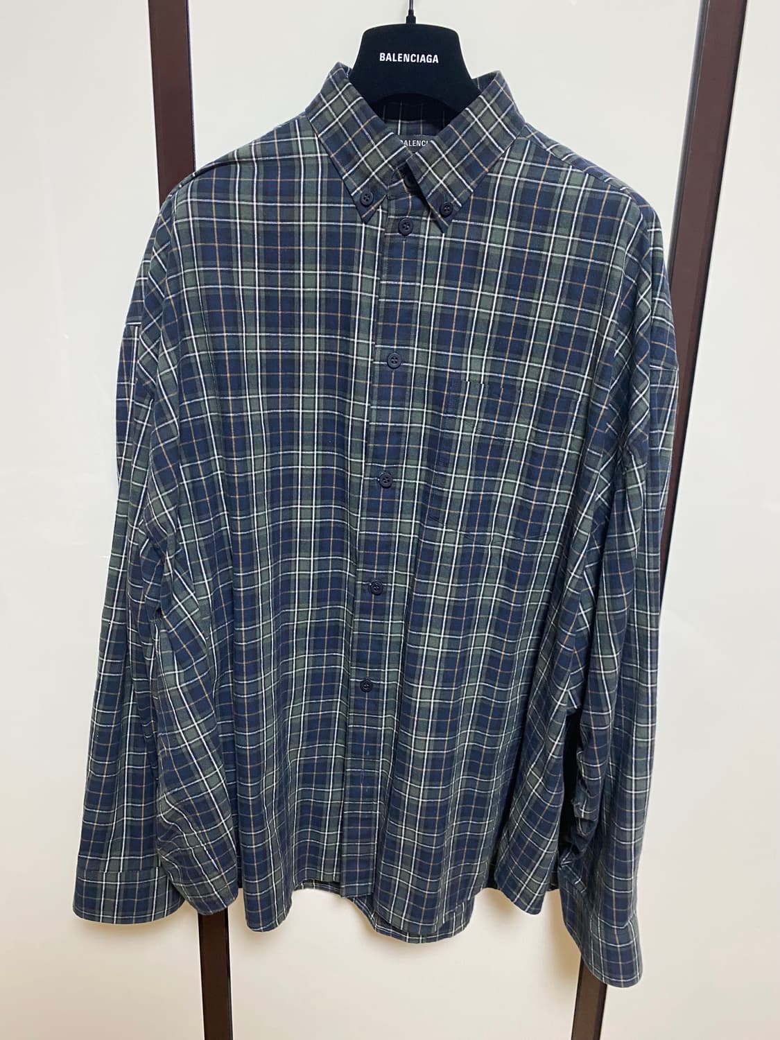 발렌시아가 SHIRT OVERSIZED IN DARK BLUE 1사이즈 상품이미지3