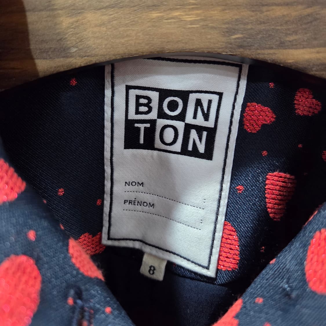 봉통 키즈 하트 프린트 코트 8  상품이미지2