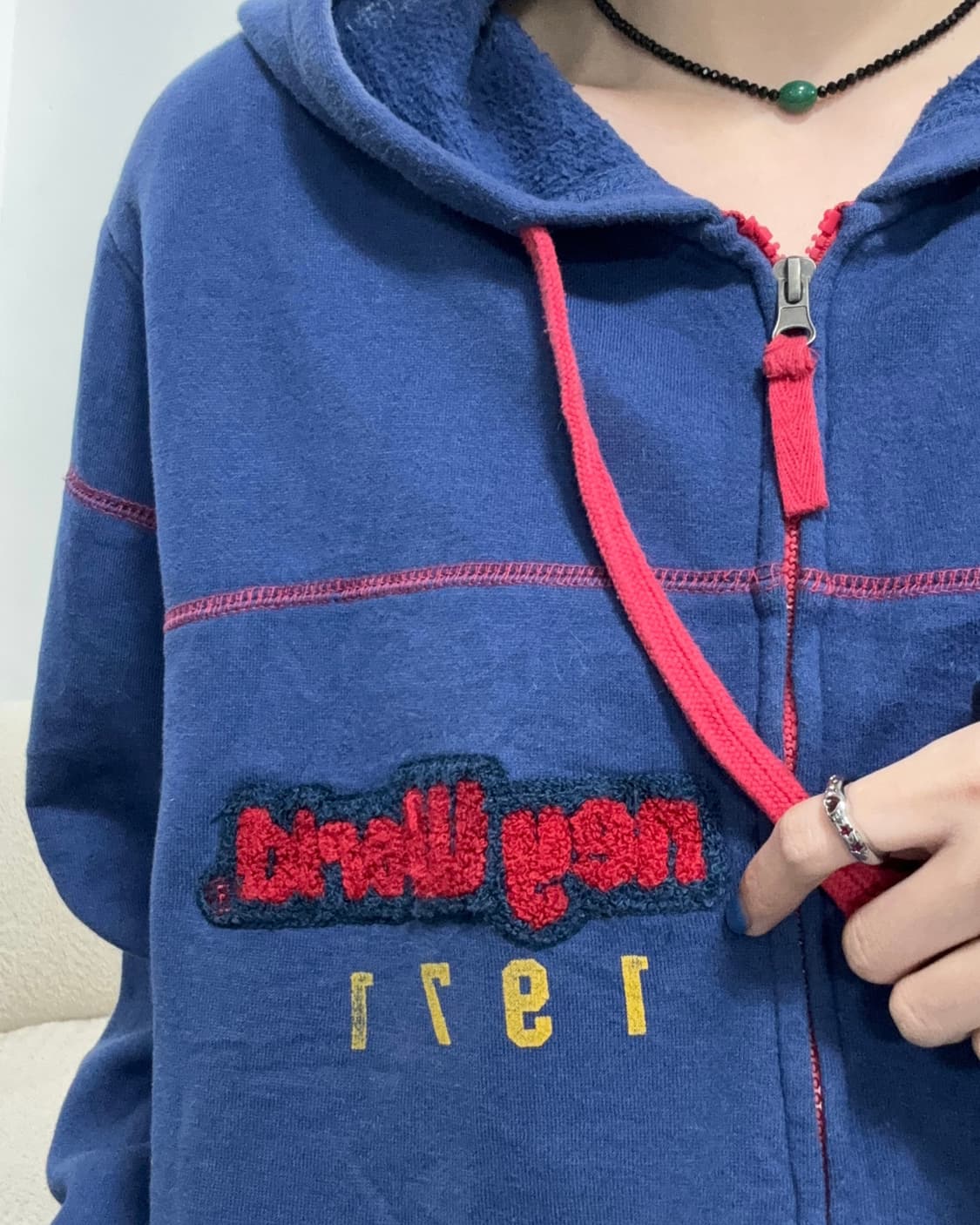 90s DISNEY 캐릭터 자수 집업 후드 상품이미지4