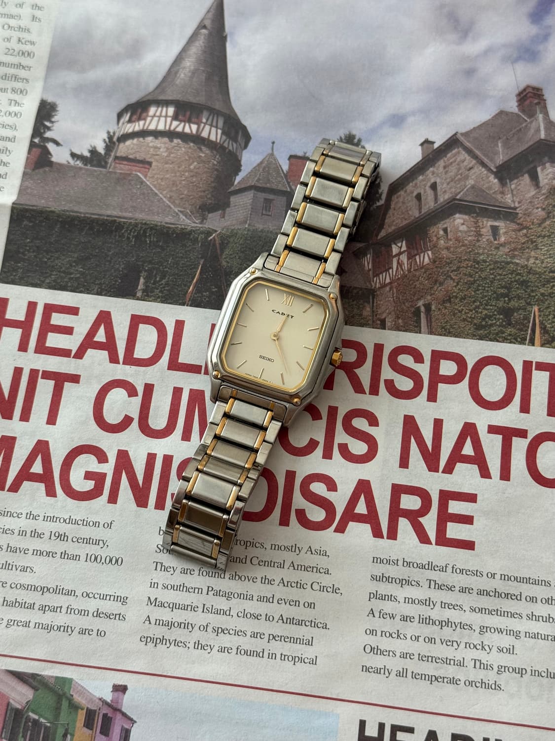 Seiko 세이코 Cadet 스퀘어 콤비 상품이미지2