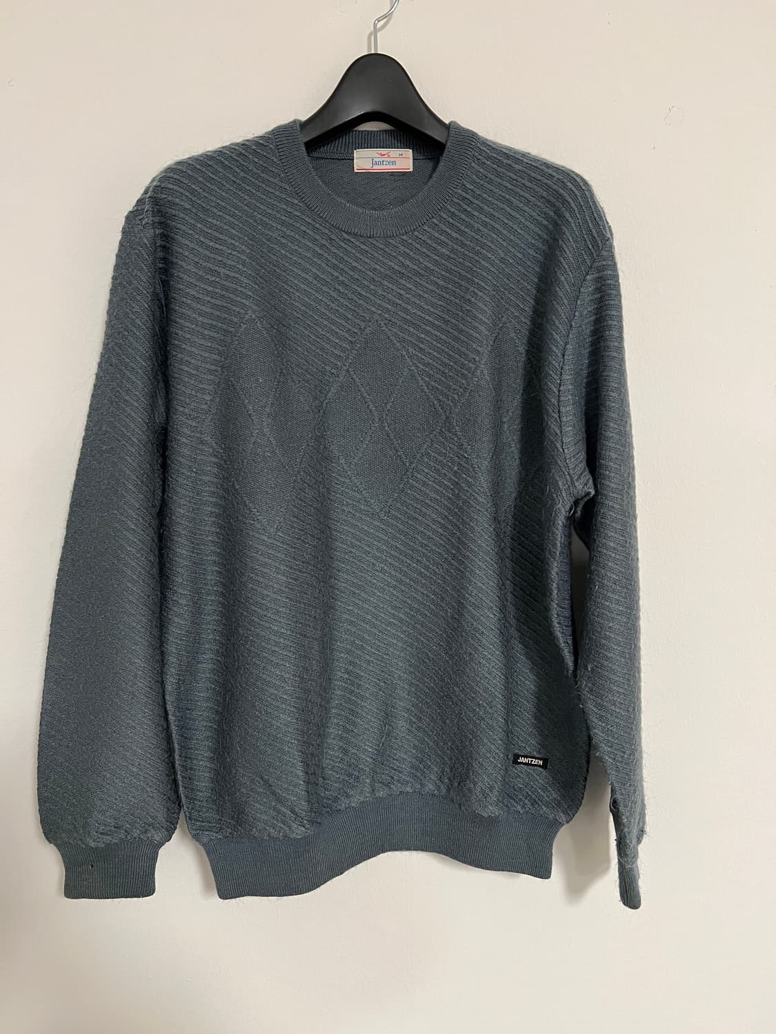 90s JANTZEN 사선 텍스쳐 클래식 스웨터 상품이미지1