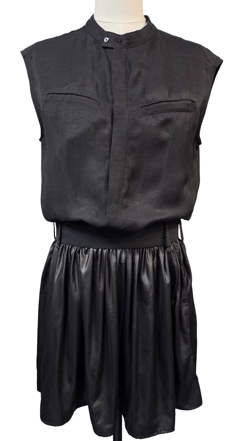 G-STAR RAW 블랙 민소매 셔츠 플레어 원피스(S)디피용 상품이미지1