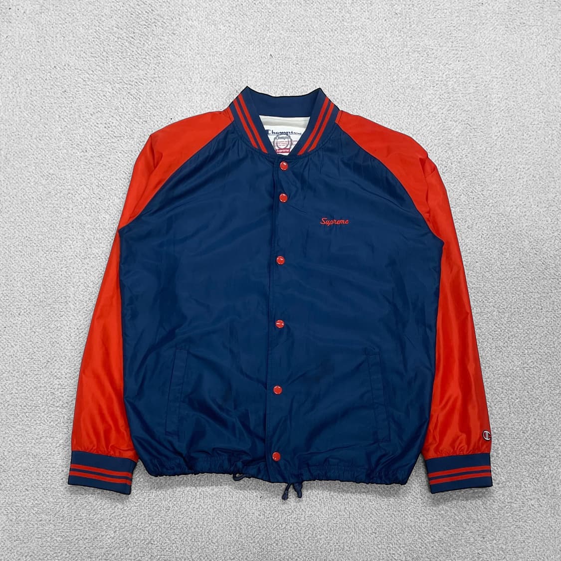 슈프림 x 챔피온 스몰 로고 나일론 바시티 자켓 상품이미지1