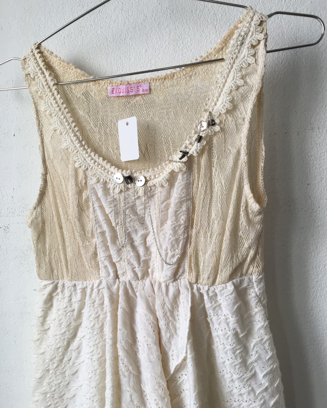 Button patch point sleeveless 상품이미지4