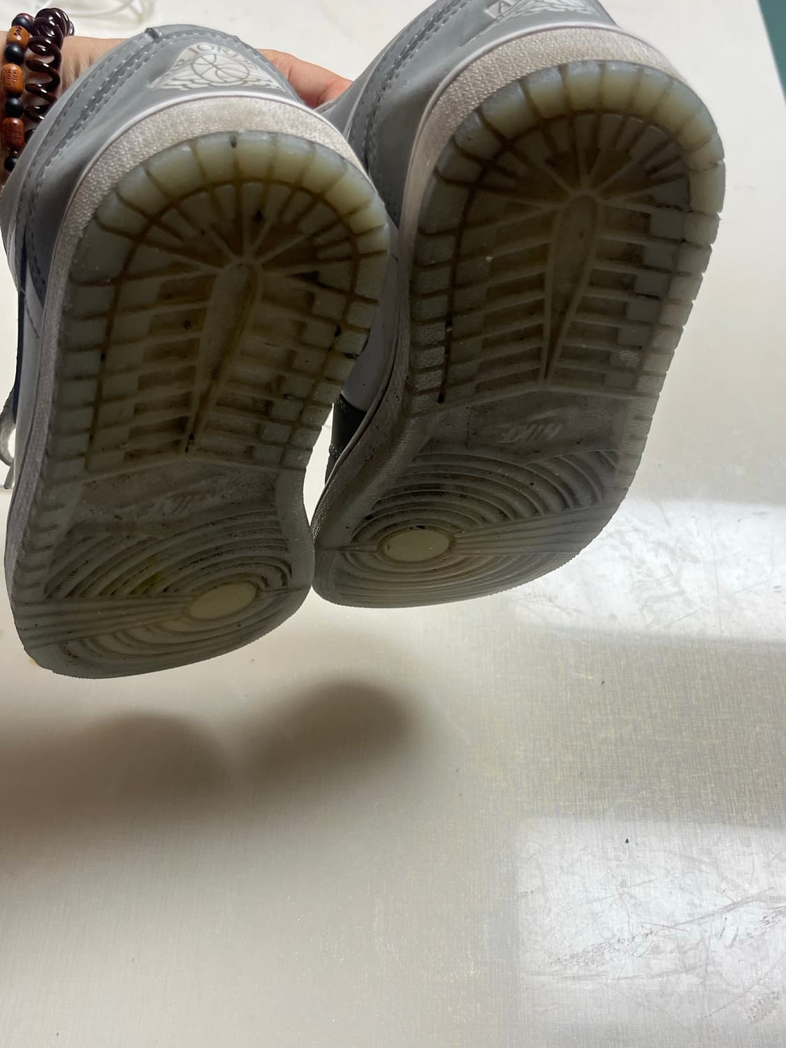 (W) Jordan 1 Low White Wolf Grey 225 상품이미지3