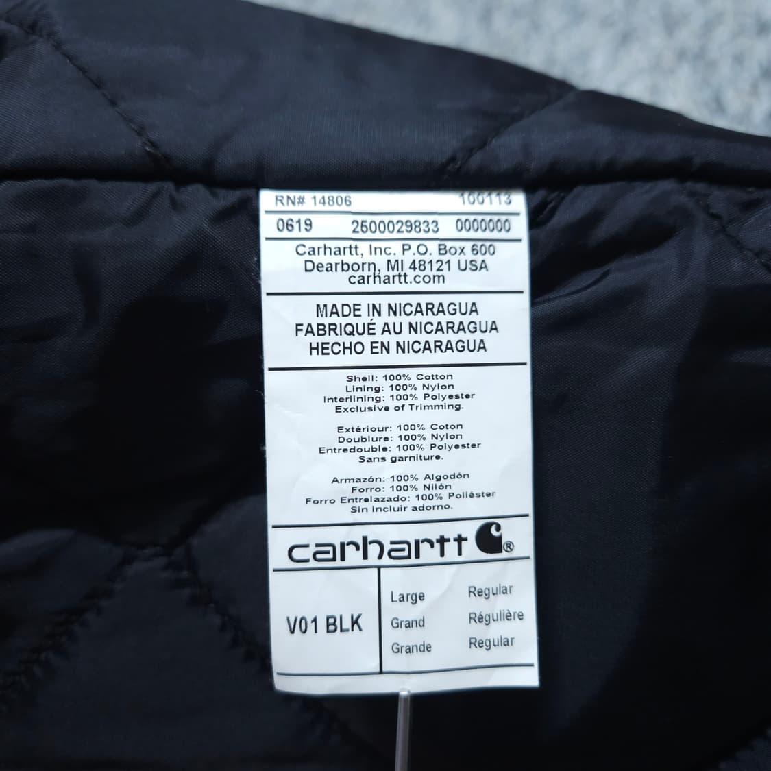 칼하트) L 남자 블랙 베스트 조끼 / 왕눈이샵 상품이미지9