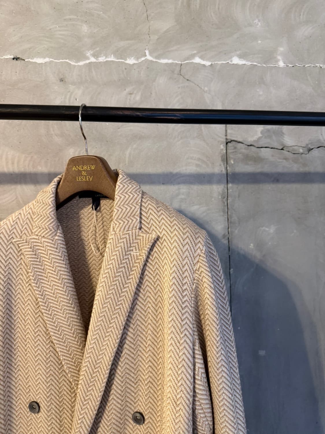 라르디니 리넨 실크 더블 브레스티드 자켓 100 상품이미지9