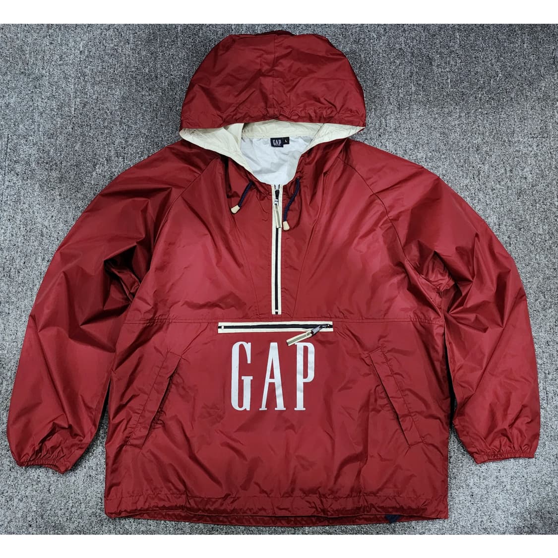 GAP 갭 90s 풀오버 나일론 하프집업 아노락 L 상품이미지1