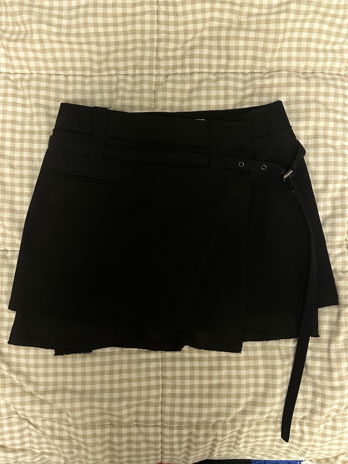 마뗑킴 벨트 스커트 블랙(s) 상품이미지1