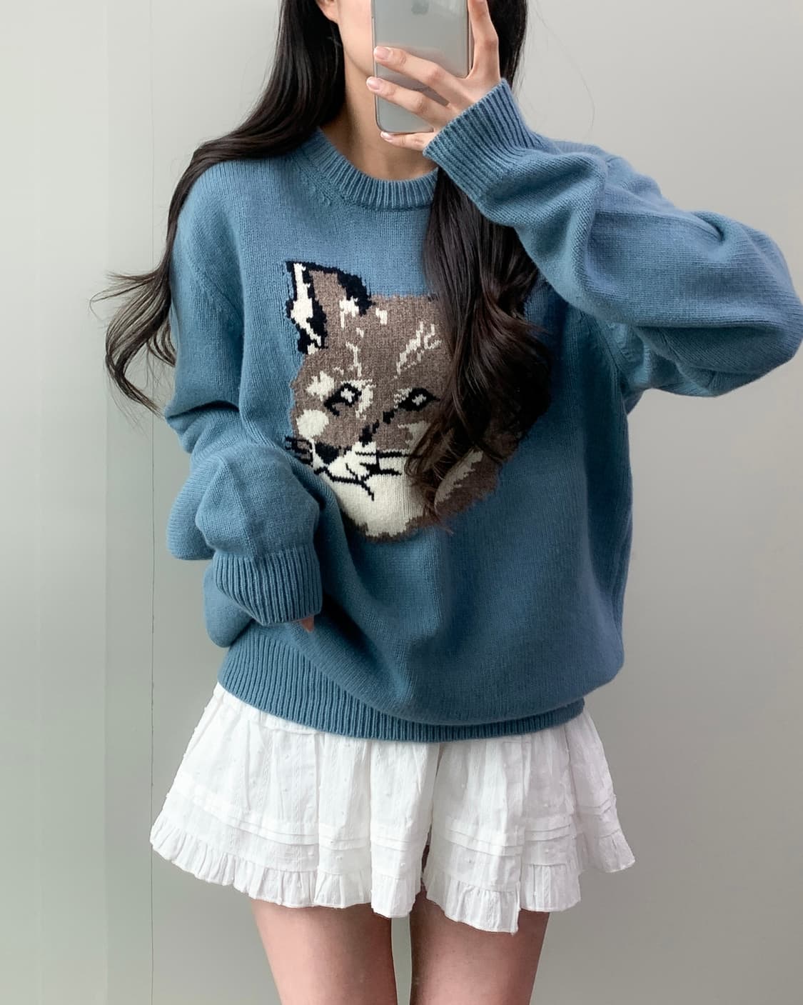 메종키츠네 빅폭스 니트  상품이미지1