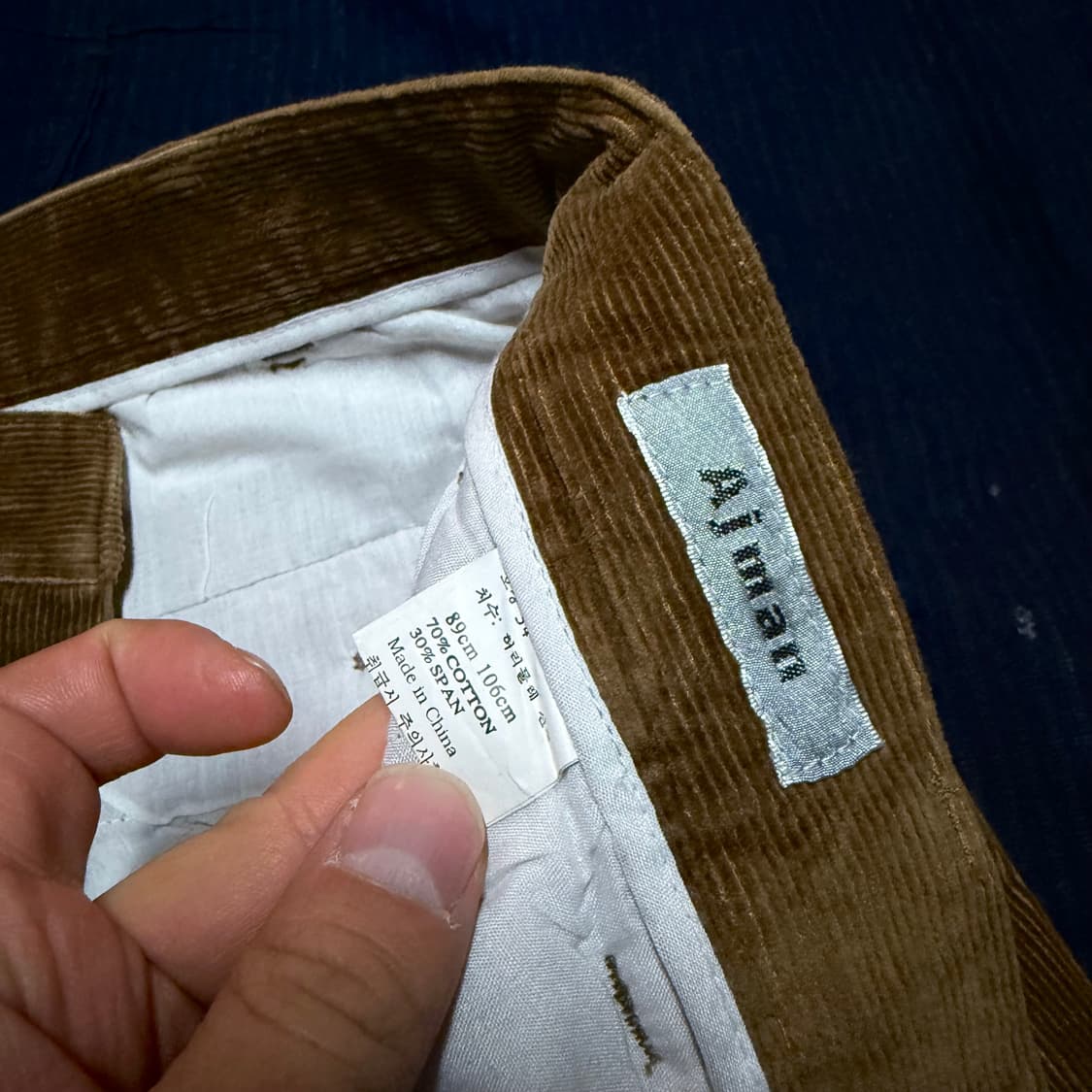 Ajman 투턱 코듀로이 팬츠 32 상품이미지4