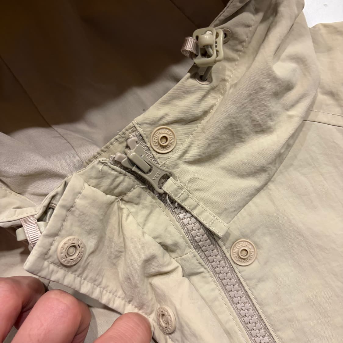 [85] 스노우피크 후드 바람막이 자켓 베이지 D208 상품이미지6