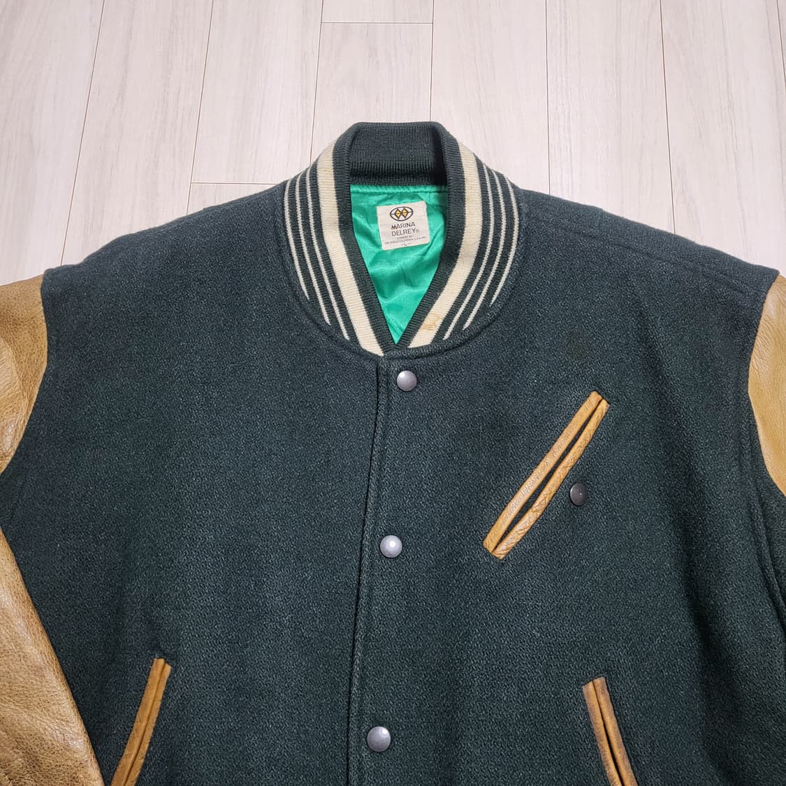 (L) 90s usa 빈티지 바시티자켓 스타디움자켓 가죽자켓 상품이미지6