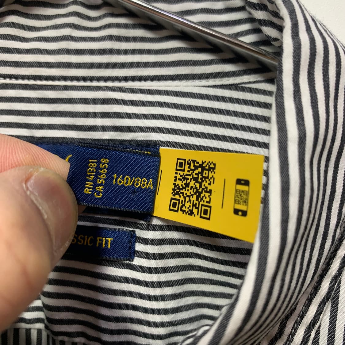 폴로 스트라이프 블랙 셔츠 상품이미지4