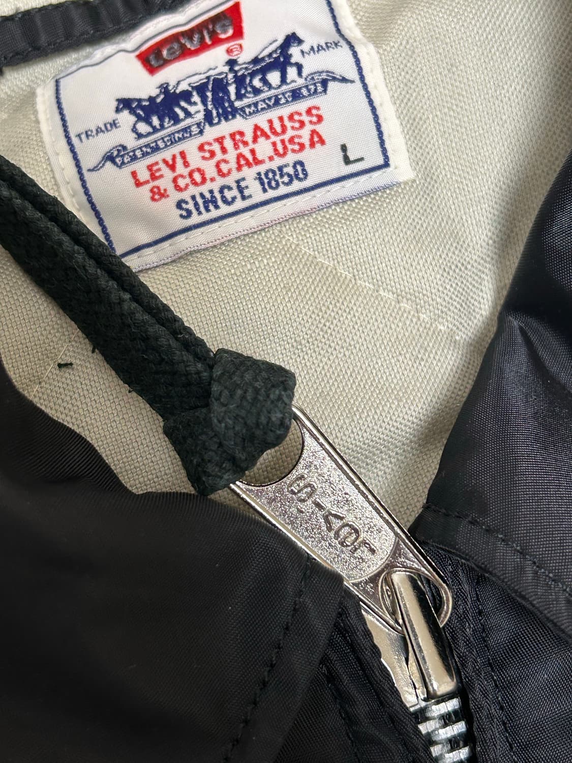 리바이스 USA 블랙 MA-1 붐버 자켓 상품이미지5